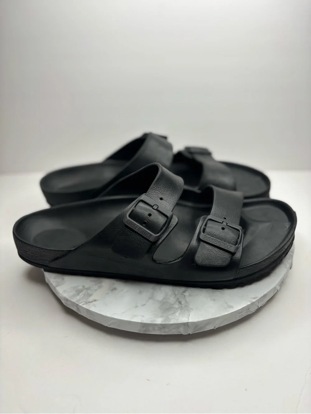 Size 44 Eur- Black Birkenstock Arizona EVA sandals